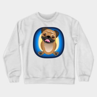 Cute baby pug Crewneck Sweatshirt